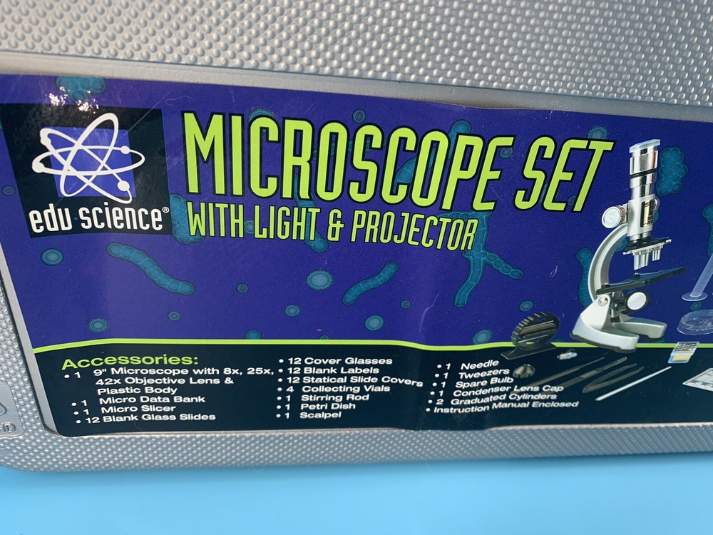Microscope w/ Projector 3 Function 42x 25x 8x Homeschool Science