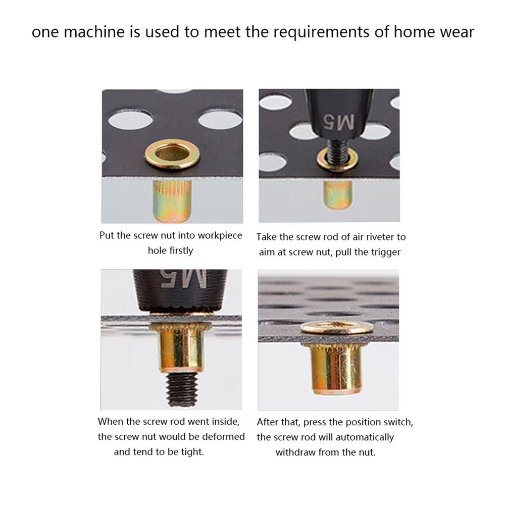 Pneumatic Riveting Pull Nut Automatic Riveter Nut Tool KP-7322