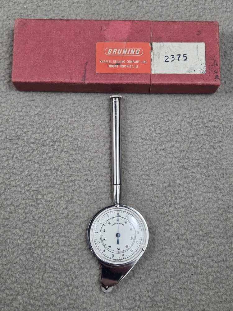 Charles Bruning Planimeter Swiss Map Drafting Architect Tool 2375