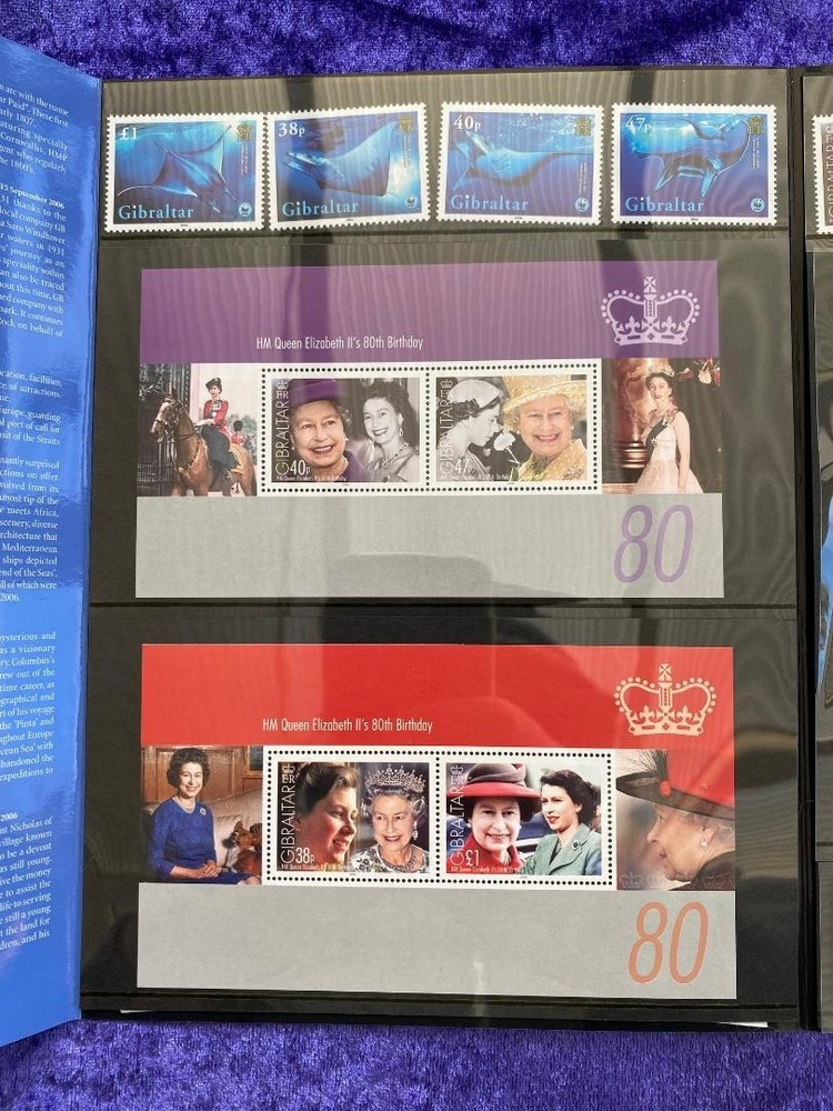 Gibraltar 2006 year stamp mini sheet year book