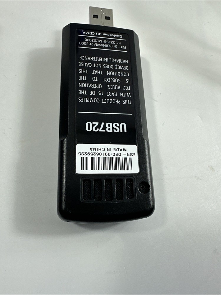 Verizon Wireless USB720 Modem Broadband Access Point And Cable