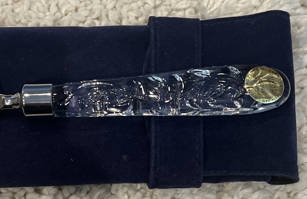 Princess House Stainless Crystal Handle Cake/Pie Server Case Wedding