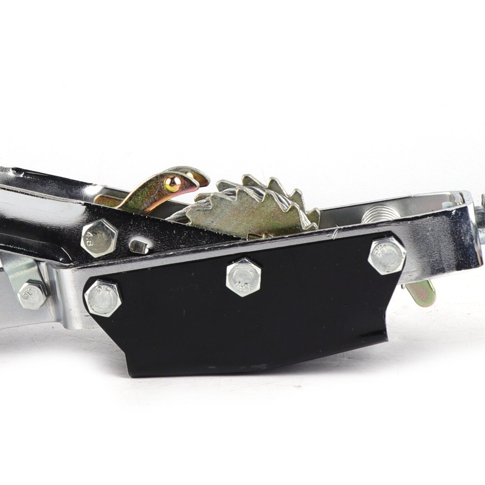 5T Heavy Duty Cable Power Puller Come Along with Three Alloy Hooks Two Gears