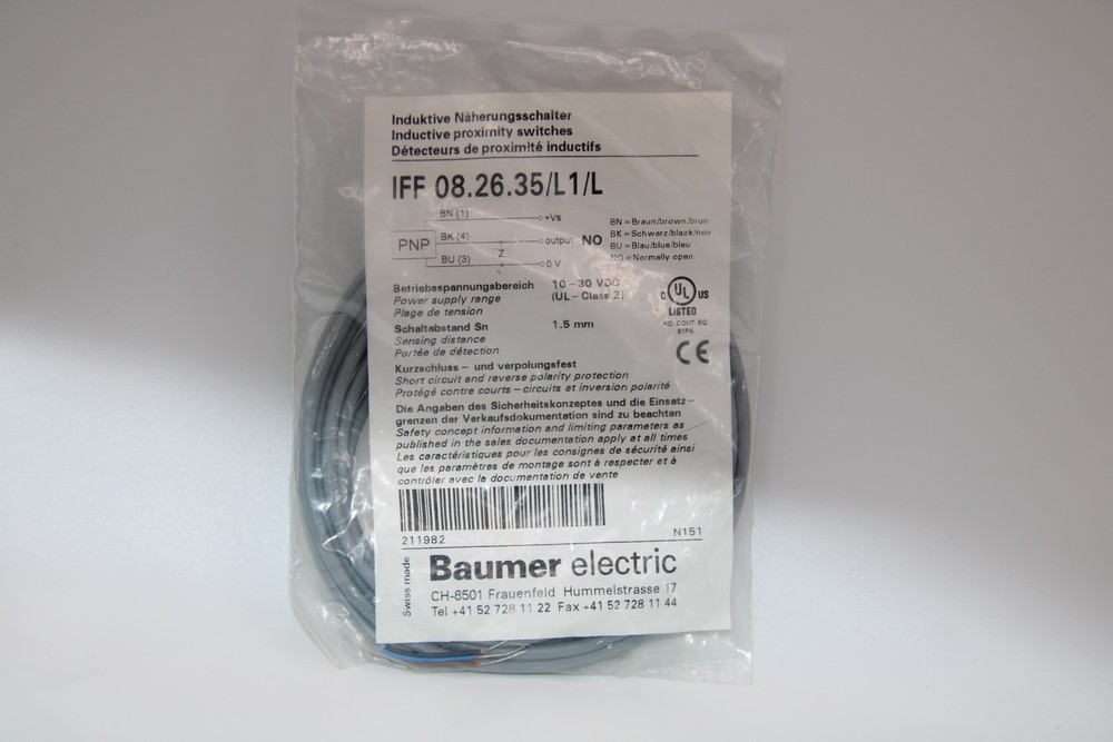 Baumer IFF-08.26.35/L1/L Inductive Sensor