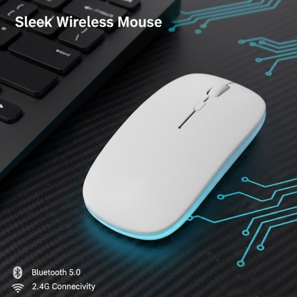 Bluetooth Mouse For Notebook PC Computer Battery Ultra-Thin Wireless Mouse For i