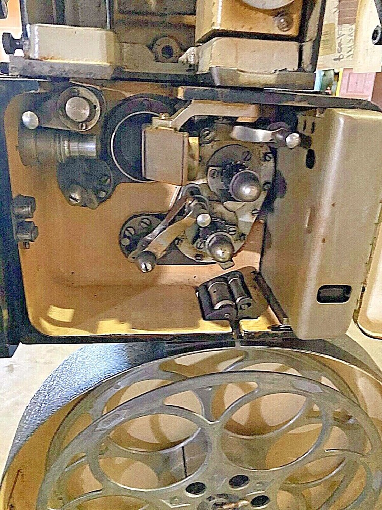 35mm Simplex E-7 Front Shutter & Western Electric Sound Head Art Deco Projector!