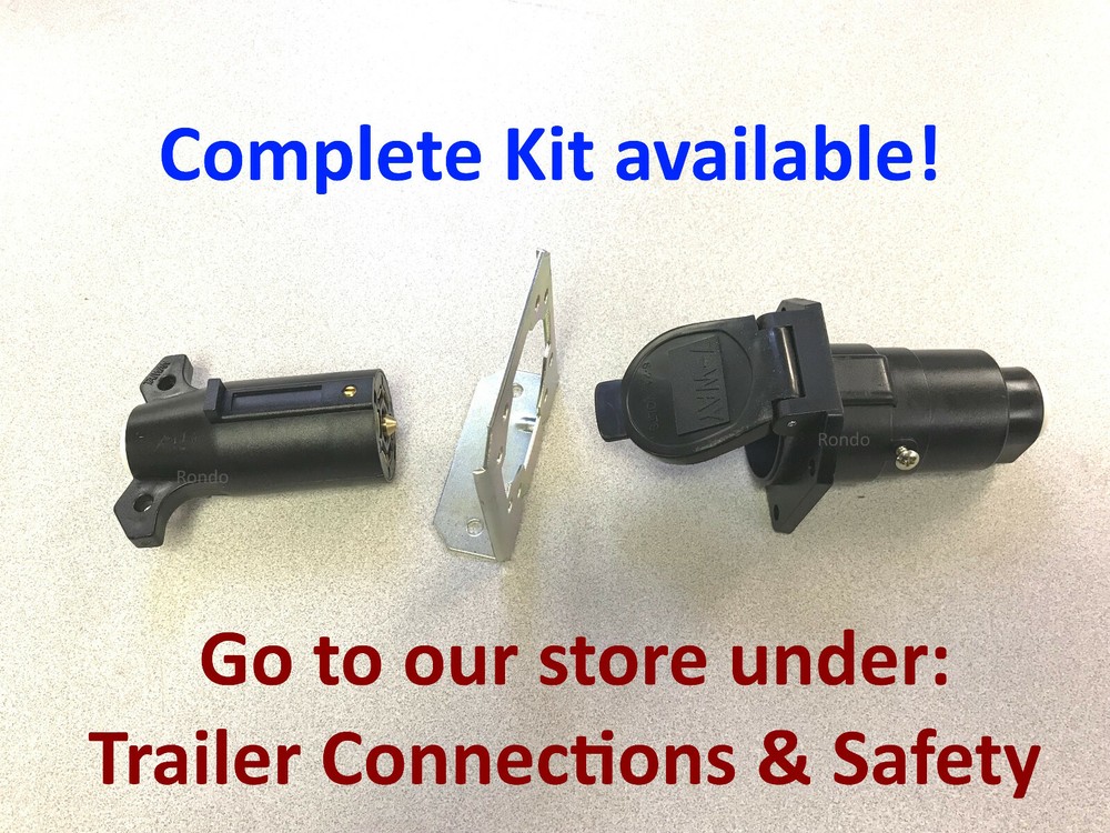 Trailer Plug Protector for 4, 5 or 6 way round plugs ~ Keeps out dirt!