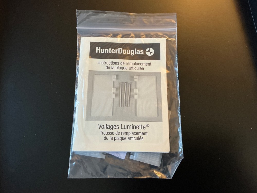 Hunter Douglas Luminette Swivel Plate Replacement Kit