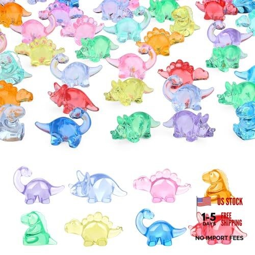 YATOJUZI Mini Dinosaur Figures Easter Egg Fillers Resin Animals 35pcs-dinosaur