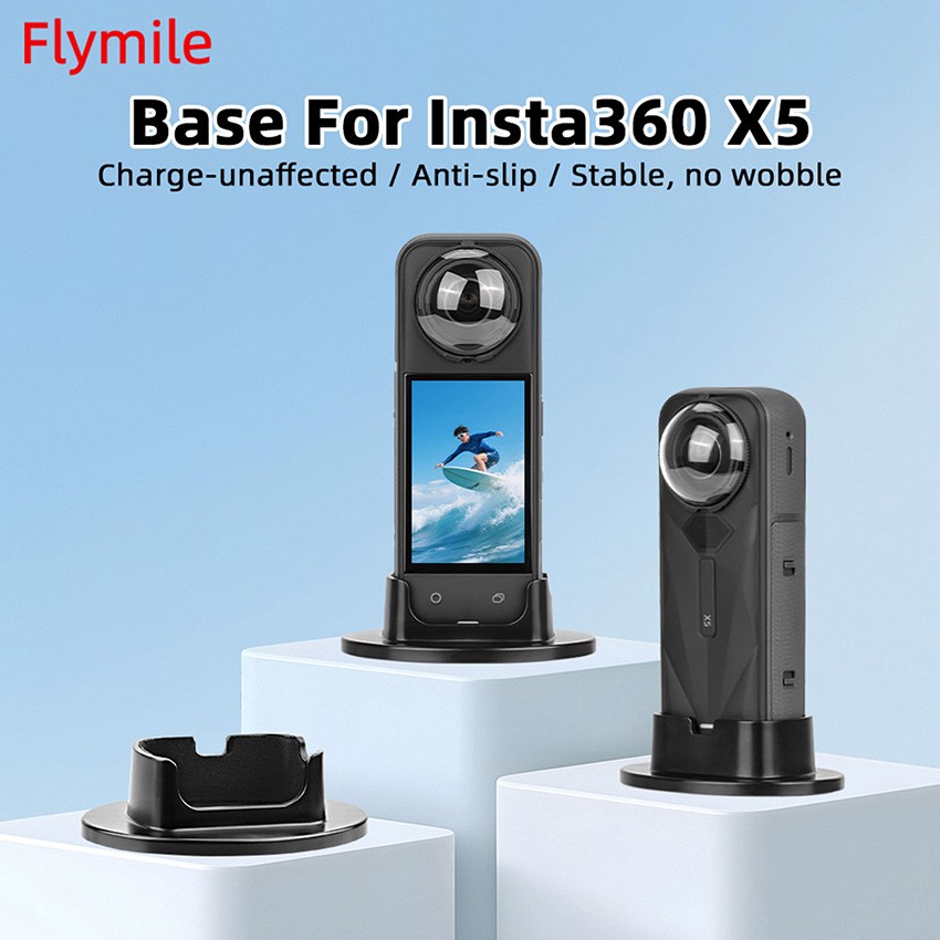 Action Camera Fixed Base Desktop Mount Base for lnsta360 X5