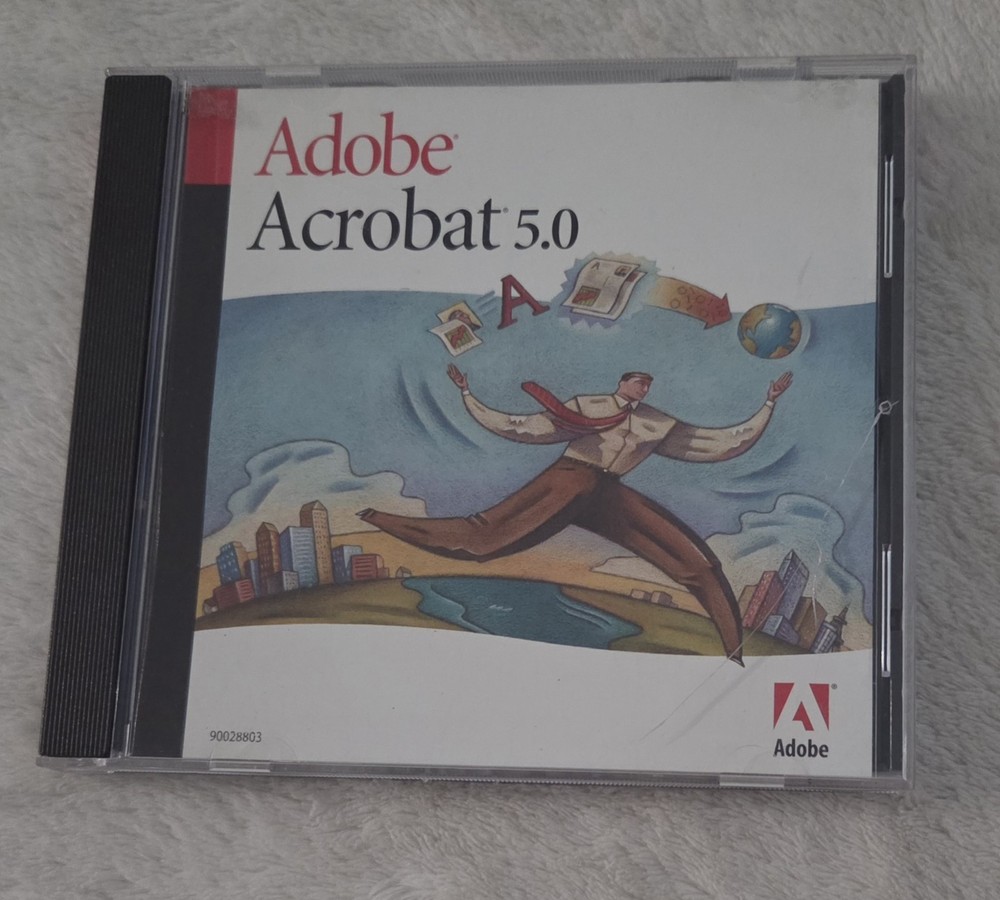 Adobe Acrobat 5.0 Pc CD-Rom Software For Windows  With SERIAL Number