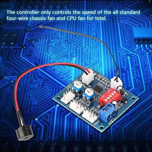 DC 12V Speed Controller Module, PWM Fan Speed Controller Module Four Wire PC