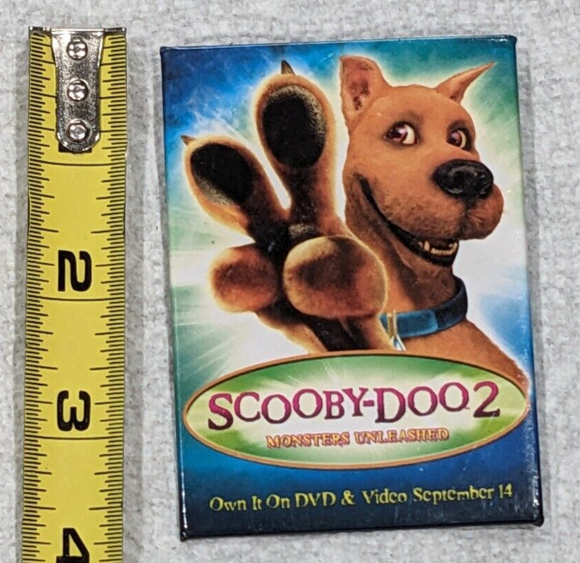 SCOOBY-DOO 2 DVD MOVIE RELEASE PROMO BUTTON