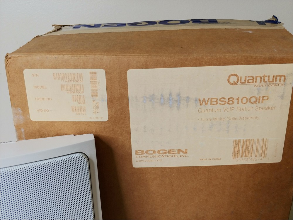 Bogen Quantum WBS810QIP VoIP Station Speaker