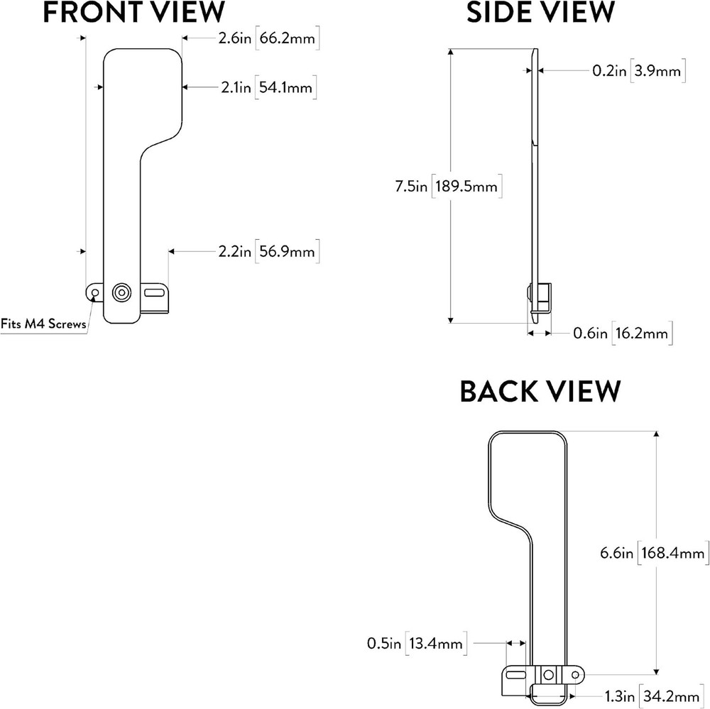 Galvanized Steel Mailbox Flag Replacement Kit, Red