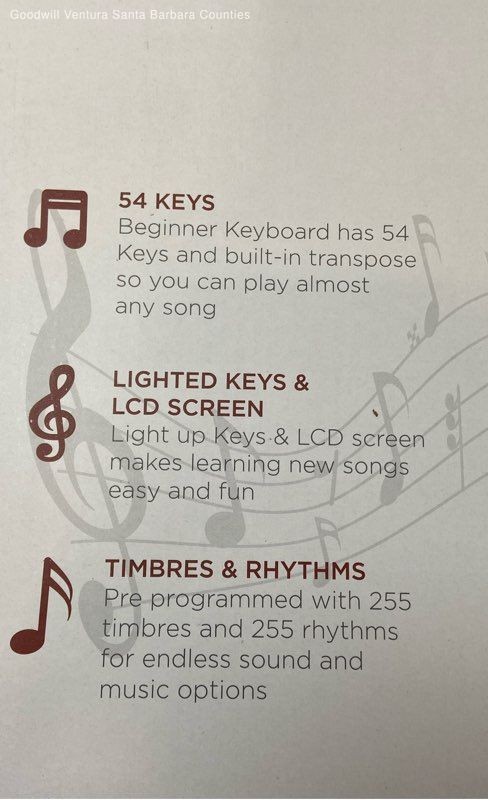 BCP Electronic Keyboard 54 Light up Keys