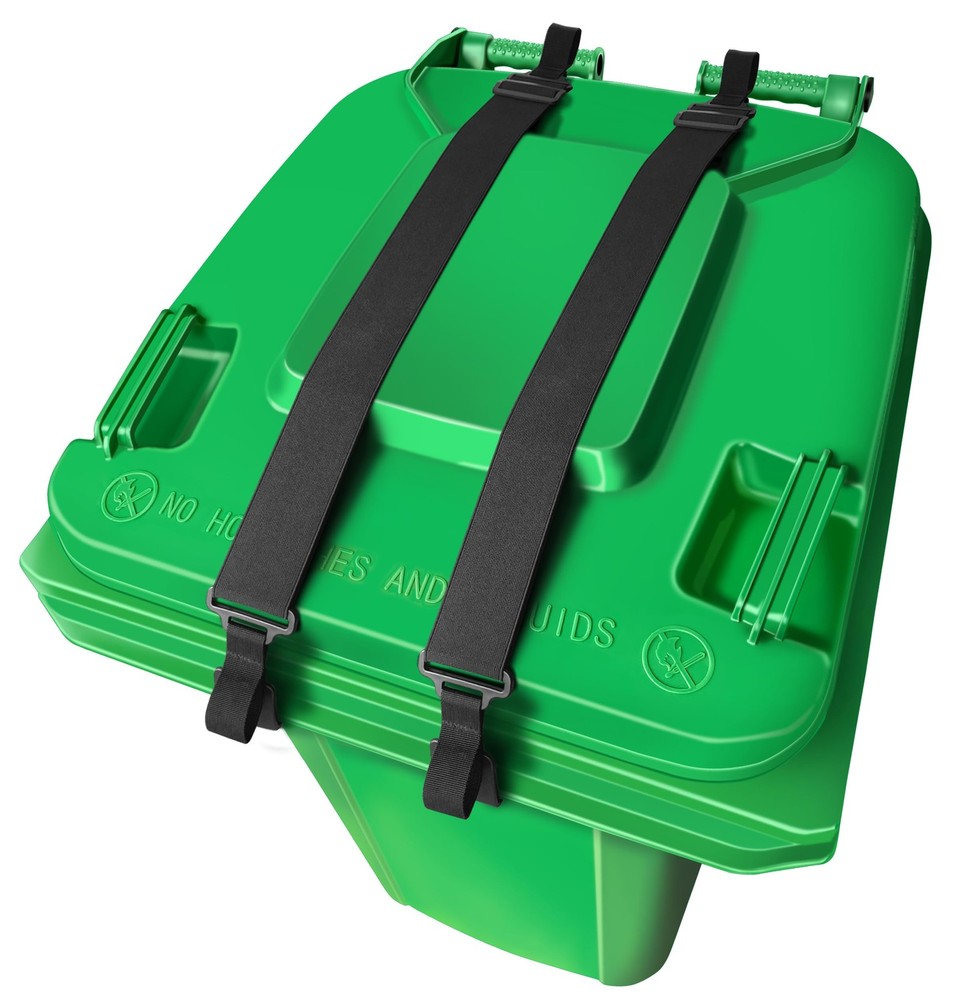 Adjustable Double Claw Trash Can Lock Strap Garbage Can Lid Locks Organization