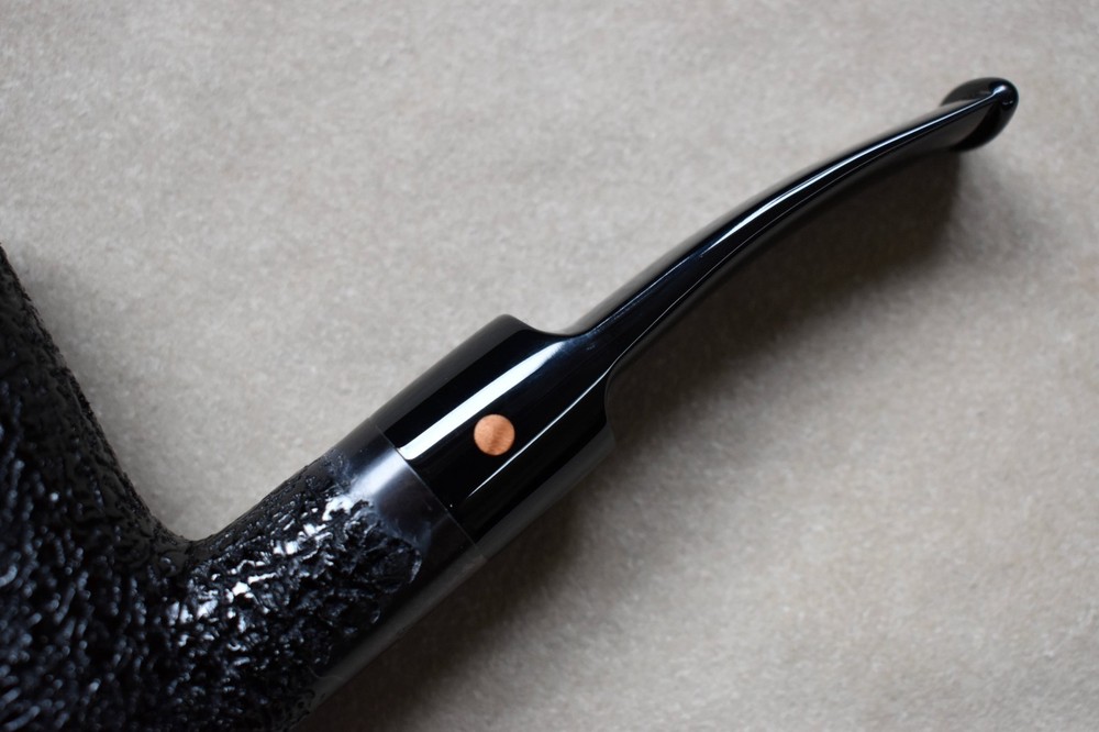 Moretti Pipe Black Rusticated Chimney Freehand