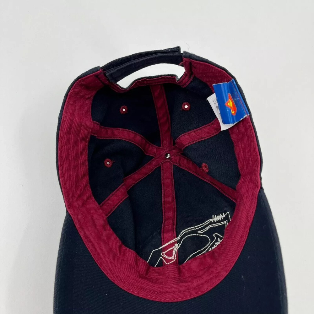 DC Comics Drew Pearson Strapback Hat Youth Size Blue Superman Logo Distressed
