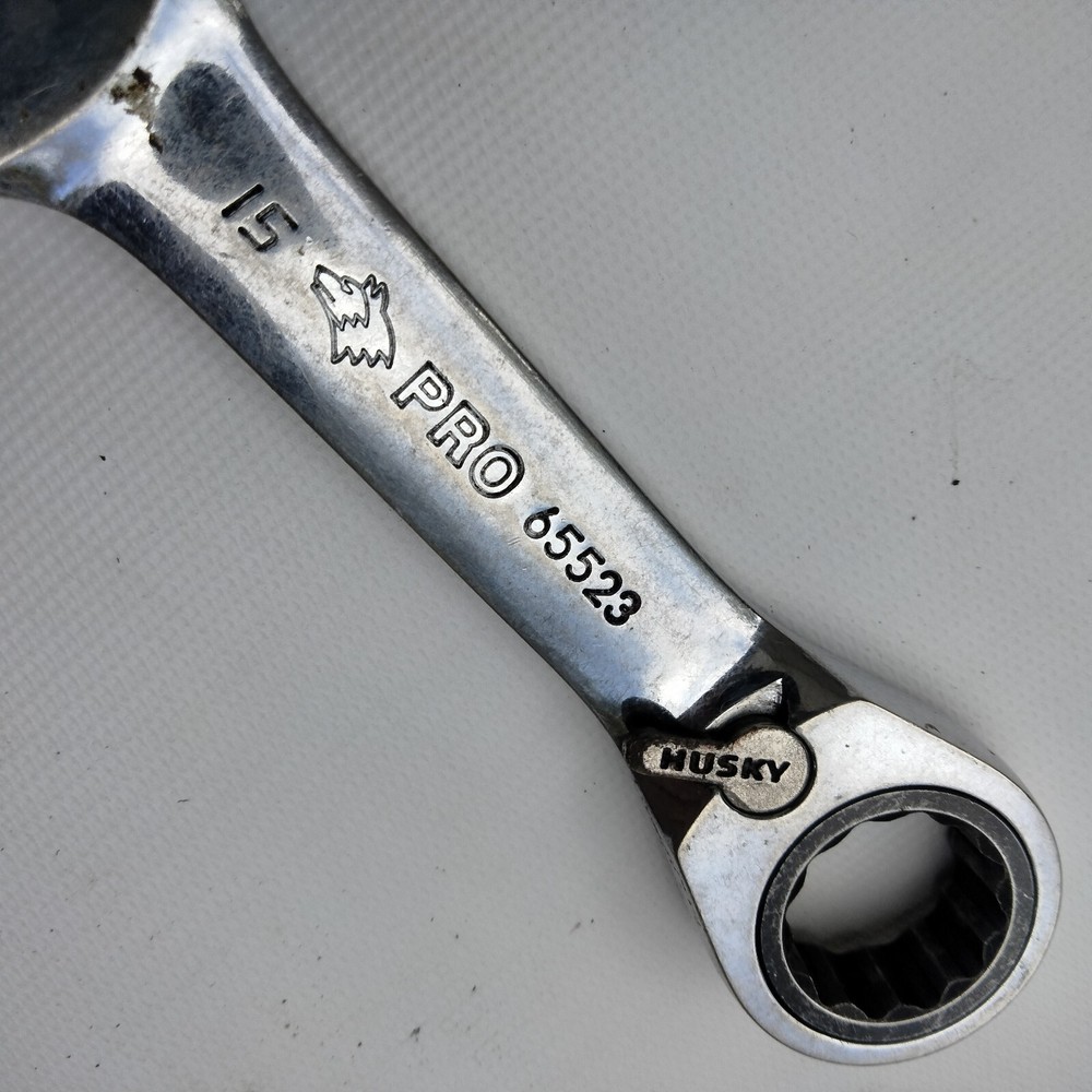Husky Racheting Wrench 15 mm PRO 65523 12 Points