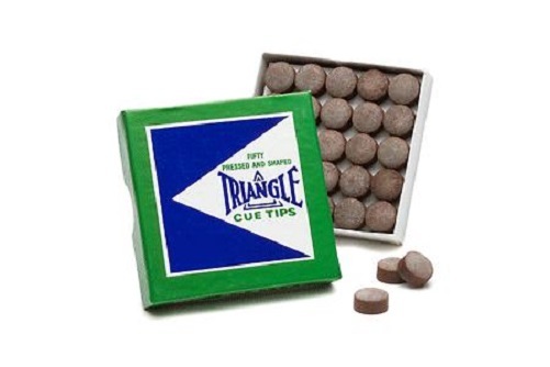 TRIANGLE FIVE TIPS "MED-HARD" CUE TIPS 14MM