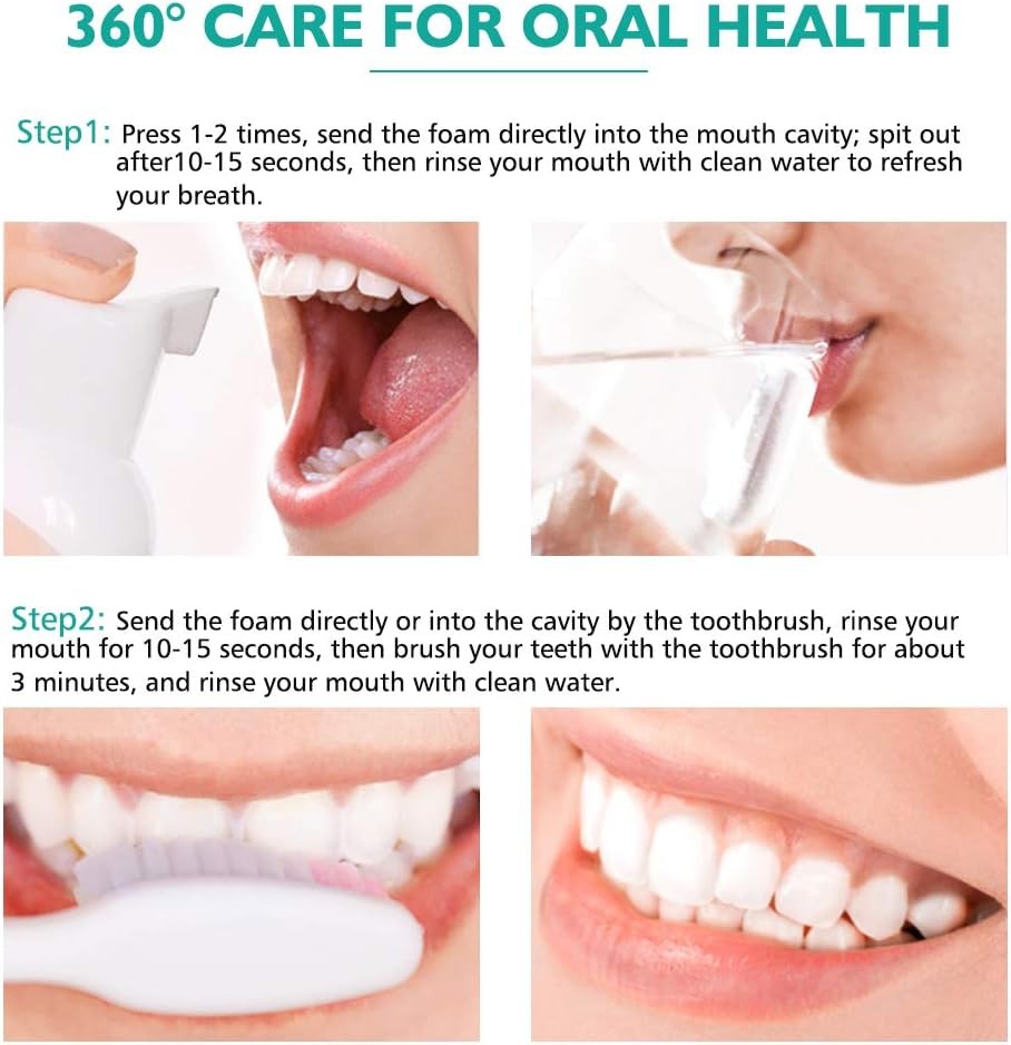 Foam Toothpaste 2PCS,Stain Removal for Sensitive Teeth,Teeth...