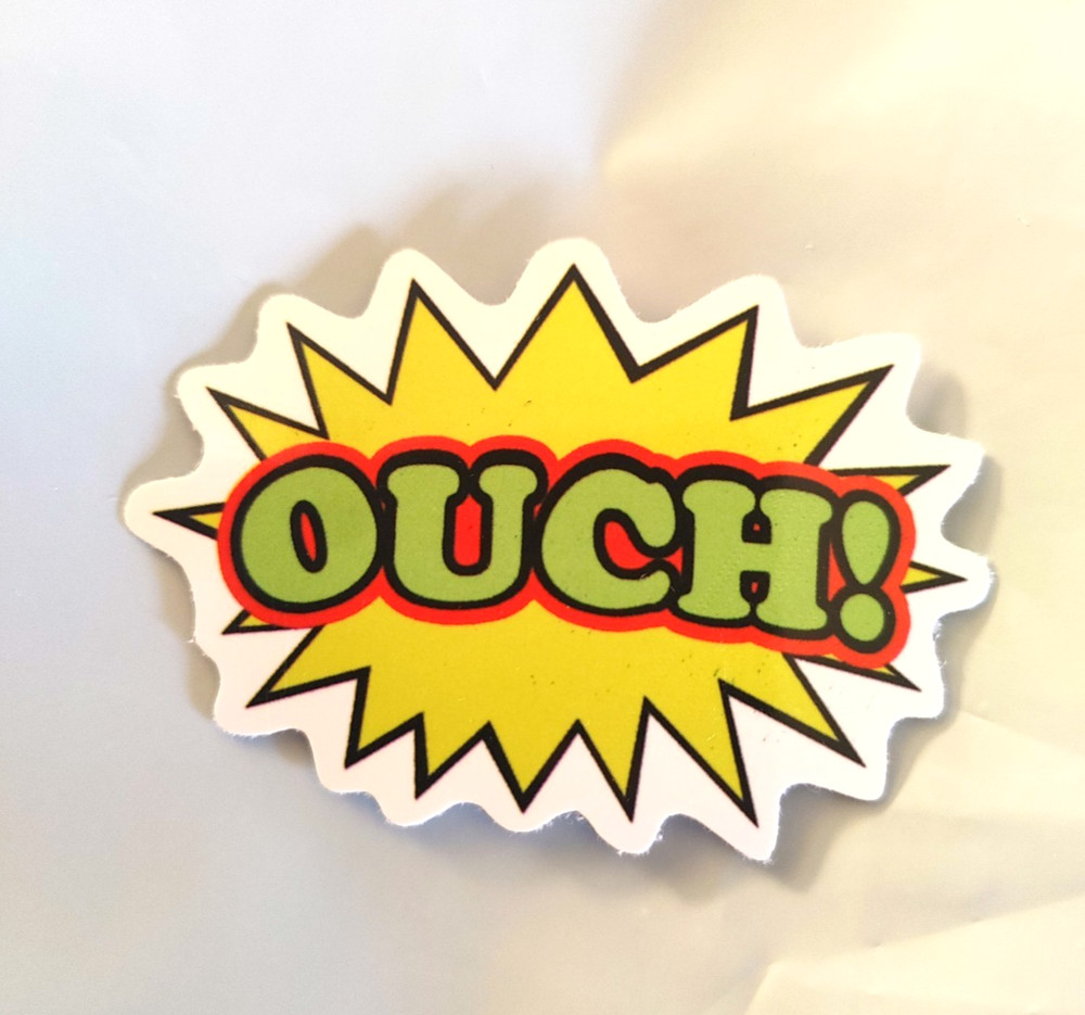 Comic Book Sound Effect Onomatopoeia Emanata Speech Bubble Decal Sticker