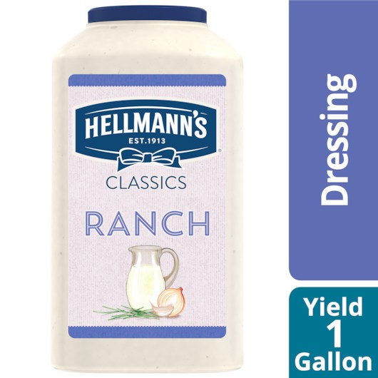 Hellmann's Creamy Ranch Dressing Bulk, 1 Gallon, 4 Per Case