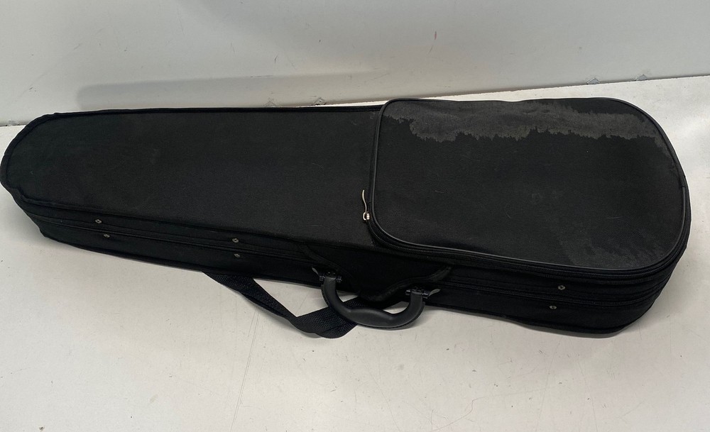 White Violin With Bow and Case