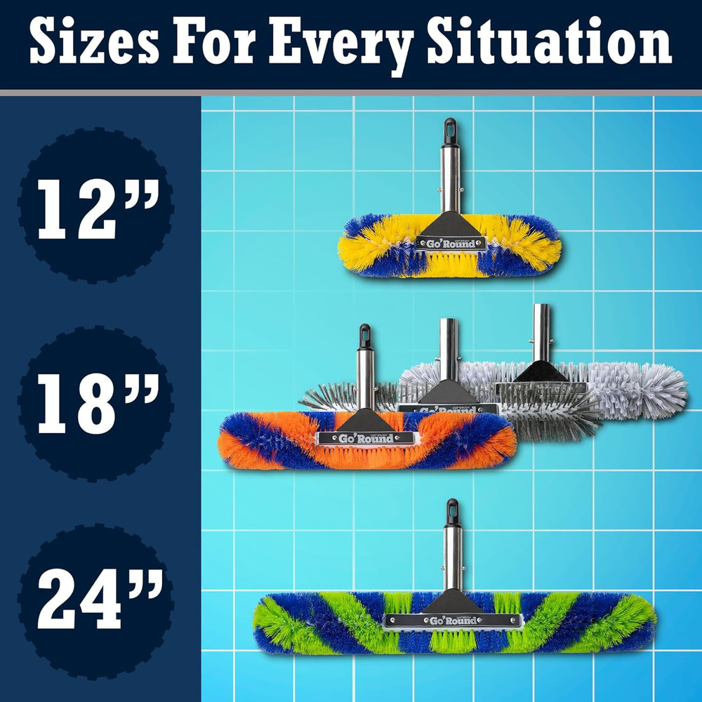 GoRound 360 Pro Pool Brush 18 inches