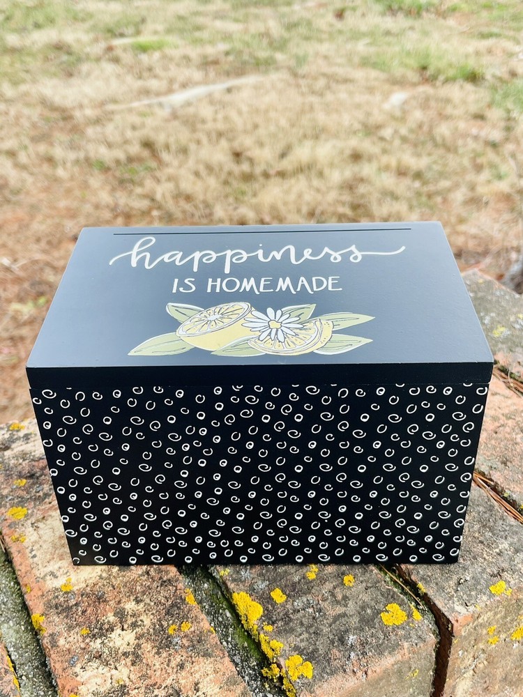 Happiness Is Homemade Recipe Box