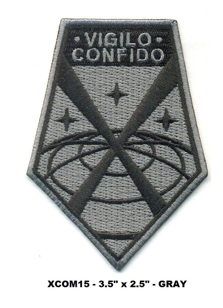 X-COM VIGILO CONFIDO - HOOK BACK GRAY PATCH - XCOM15V