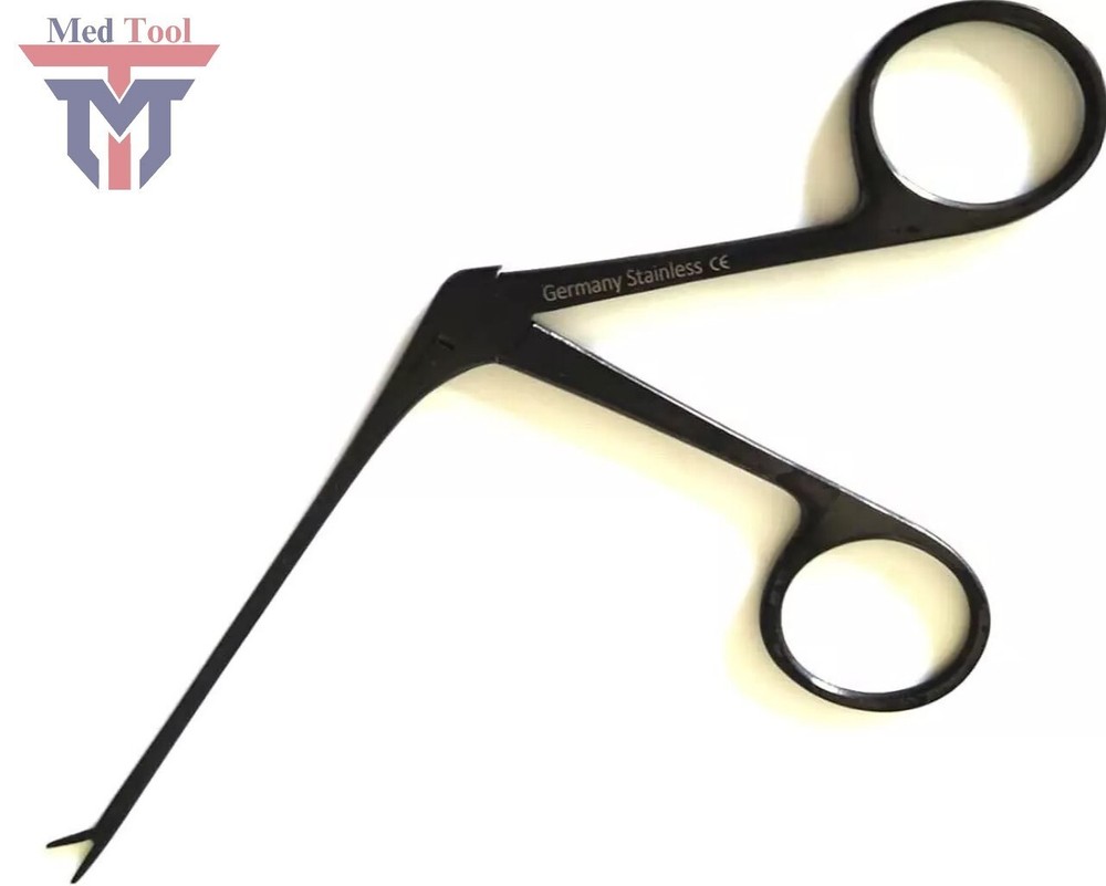 ALLIGATOR MICRO EAR FORCEPS 3.5" SERRATED FULL BLACK