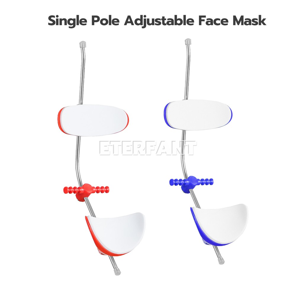 ETERFANT Dental Reverse-Pull Forward Pull Single Bar Headgear Red Adjustable