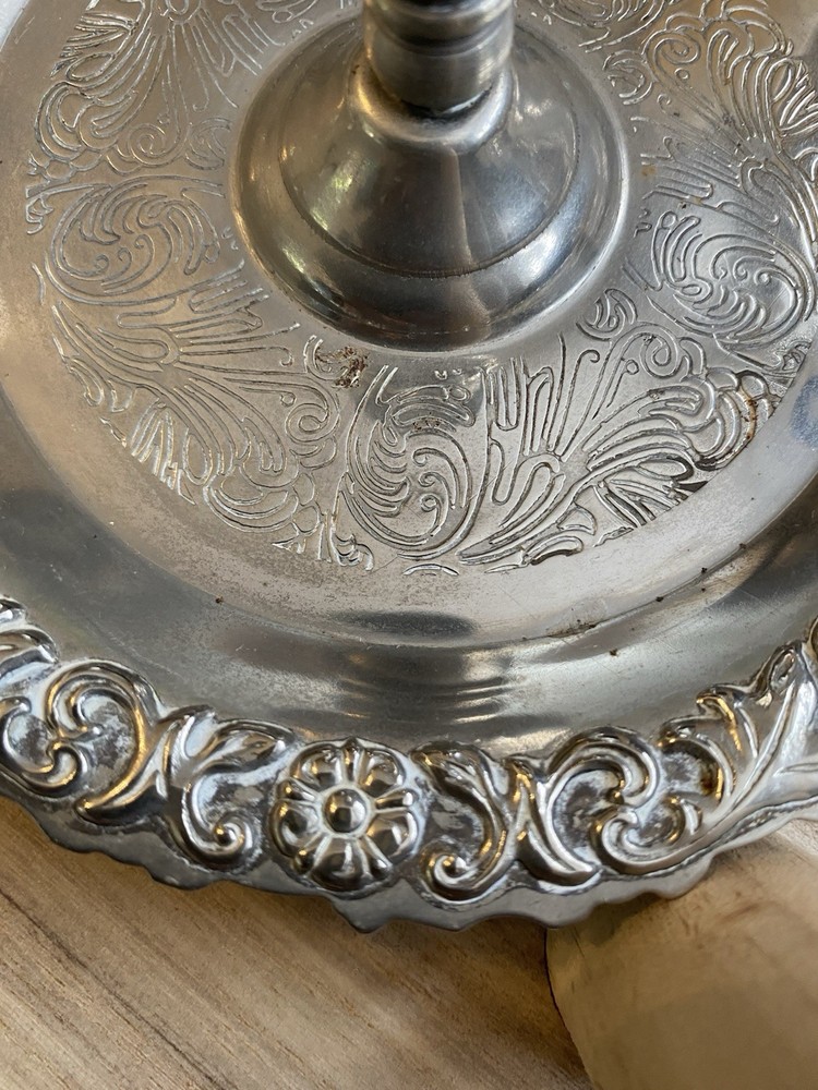 Vintage Silver Plated Candle Holder