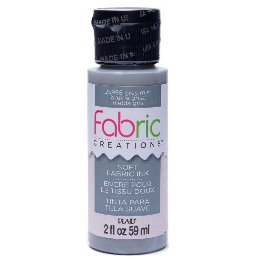 Plaid Fabric Creations Soft Fabric Ink 2oz.-Grey Mist