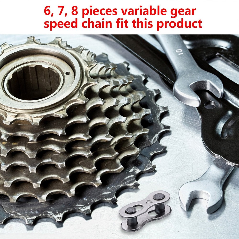 Compact Bicycle Missing Link Set for 6-10 Speed Chains - 16 Steel Pieces
