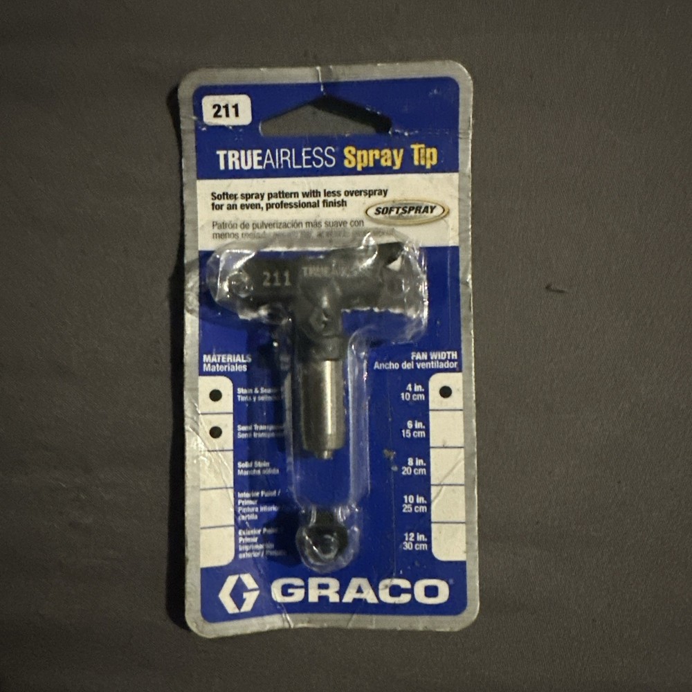Graco TrueAirless Spray Tip #211 4-inch Fan Width