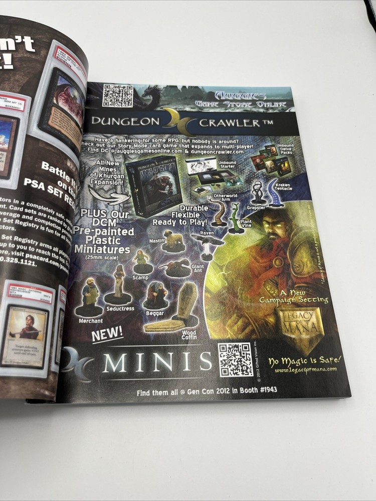 Gen Con 2012 Program Guide Book Gencon Indianapolis Indiana Indy