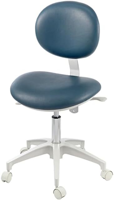 Premium Plus 5012-BLACK Doctor Stool Black Color Stable Base Adjustable Height