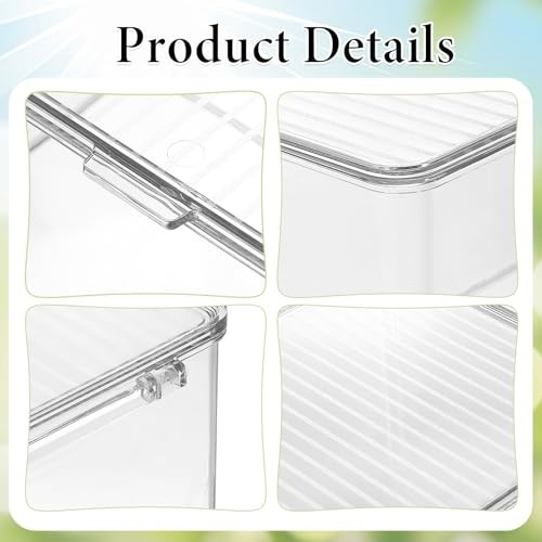 CD Storage Box Stackable Clear CD Organizer Clear DVD Storage Case Photo Case