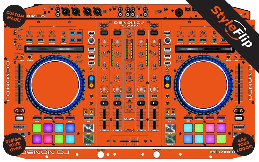 Denon MC7000 Skin | Custom Design | Protective Decal | StyleFlip Skins