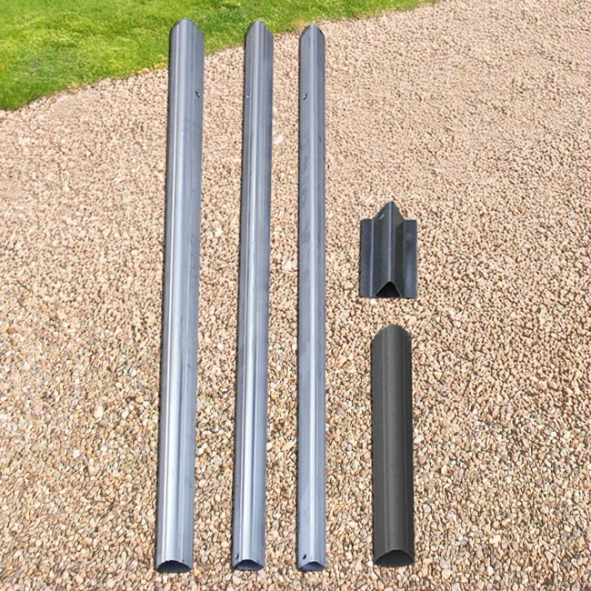 S&K Telescoping Bat House Pole with Ground Socket, 15'