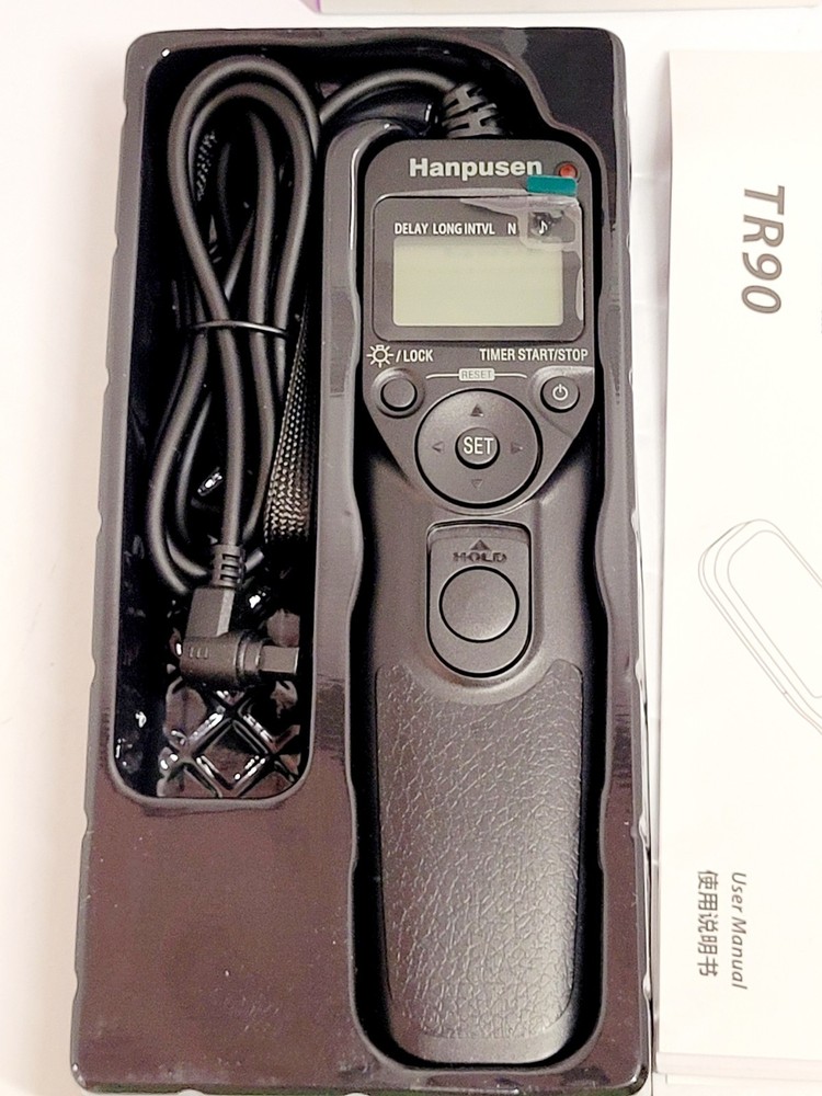 Hanpusen TR-90 Remote Switch With Digital Timer For Camera Shutter Use Open Box