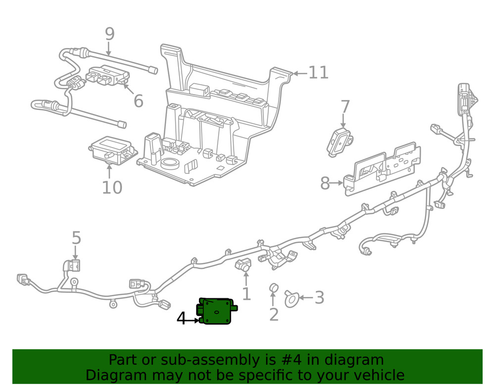 Genuine GM Driver Side Object Sensing Alert Module 84852645