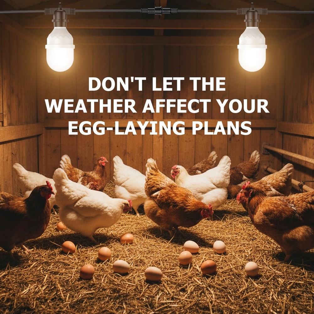 Automatic LED Daylight Extender, Chicken Coop Light with Timer and Easy to Pr...