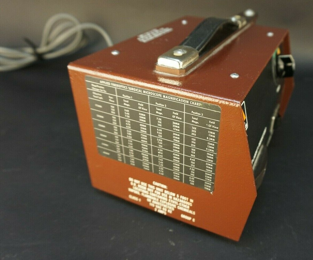 Microscope Fiber Optical Illuminator Cold Light Source Applied Fiberoptics