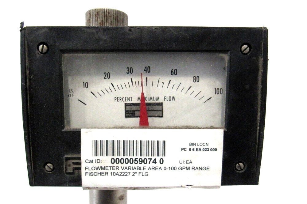 USED ABB 10A2227 FLOWMETER 0-100GPM