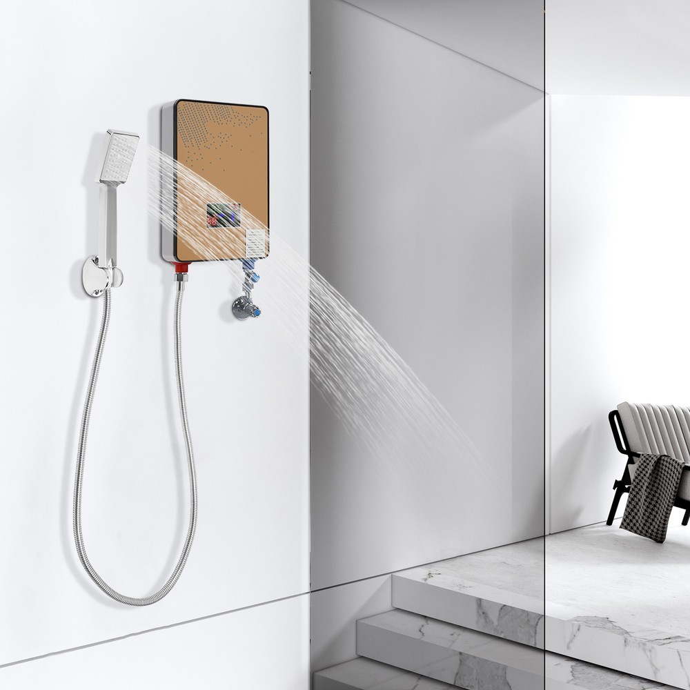 110V 4500W Instant Electric Tankless Hot Water Heater On Demand Whole House New