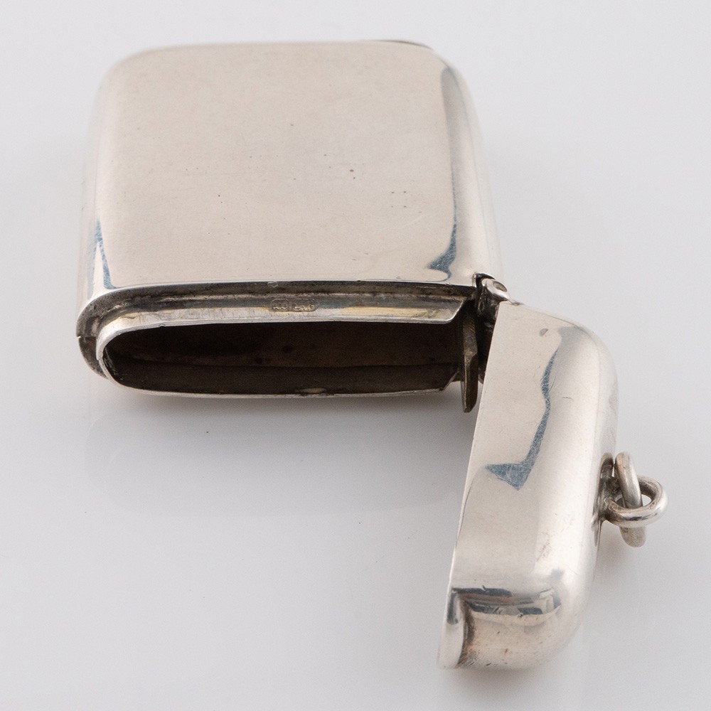 Sterling Silver Vesta Case with Picture Frame 1894
